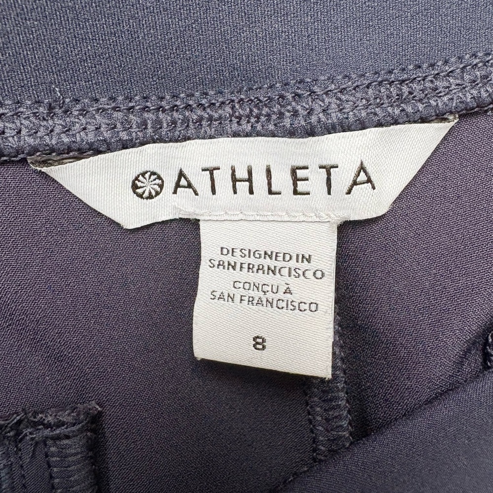Athleta Navy Cropped Straight-Leg Pants - Picture 7 of 7